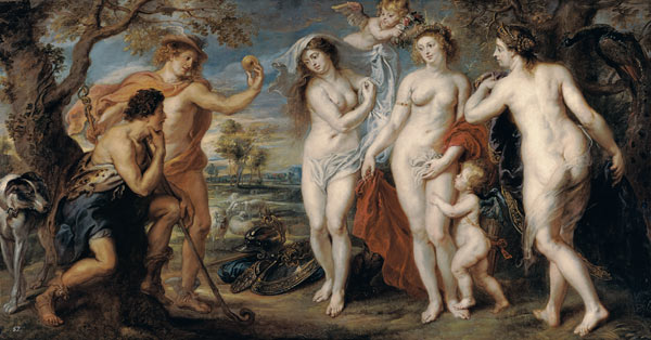 Das Urteil des Paris. von Peter Paul Rubens