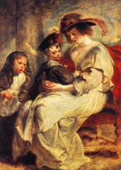 Helene Fourment und ihre Kinder von Peter Paul Rubens