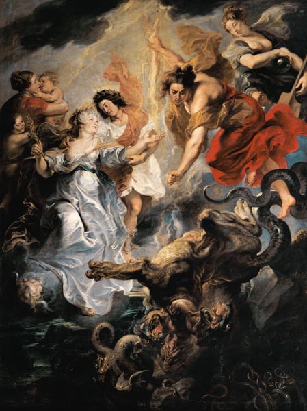 Medici-Zyklus: Die Versöhnung der Königin mit ihrem Sohn, 15.12.1621 von Peter Paul Rubens