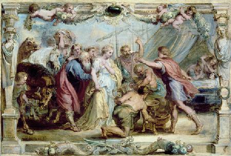 Briseis Given back to Achilles, 1630/1631