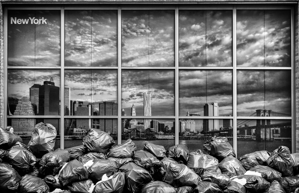 sea of garbage bags von Peter Pfeiffer