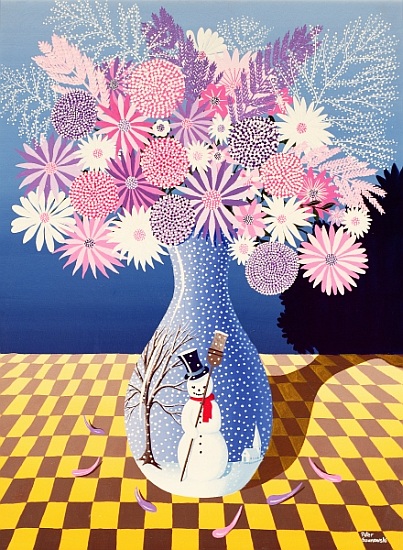Snowman Vase von Peter  Szumowski