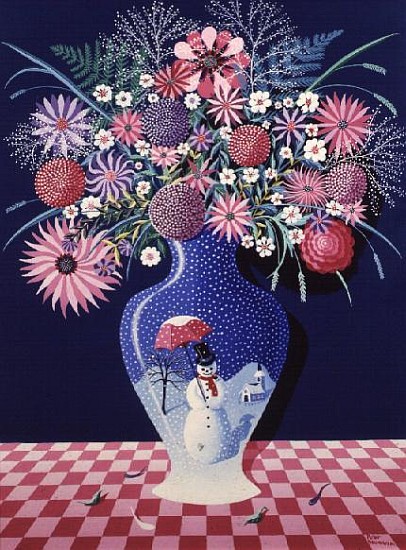 The Snowman Vase I von Peter  Szumowski
