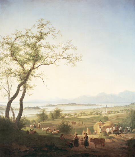 Chiemseelandschaft. von Peter von Hess