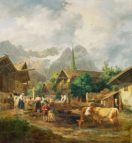 Morgen in Partenkirchen von Peter von Hess