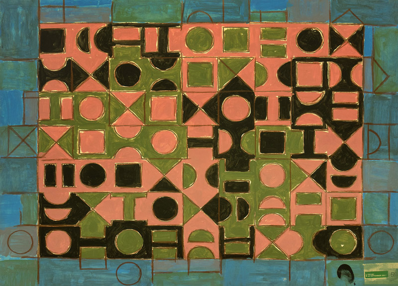 GEOMETRIC BASQUIAT von Peter Hugo  McClure