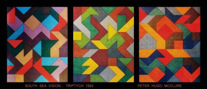 SOUTH SEA VISION. TRIPTYCH von Peter Hugo  McClure