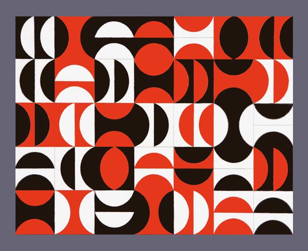 Segmentation, 2008 (acrylic on canvas board)  von Peter Hugo  McClure