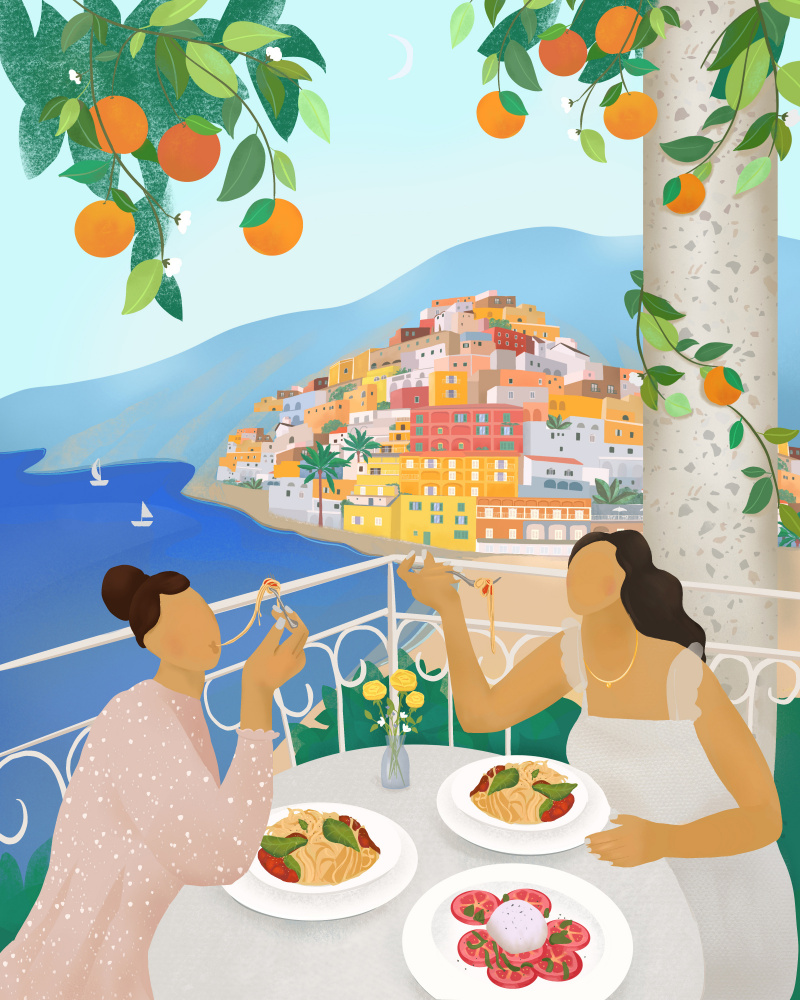 Girls in Positano von Petra Lizde