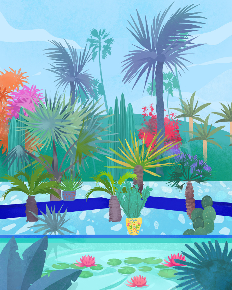 Moroccan Garden von Petra Lizde