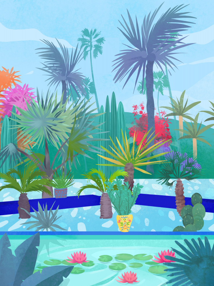 Moroccan Garden von Petra Lizde