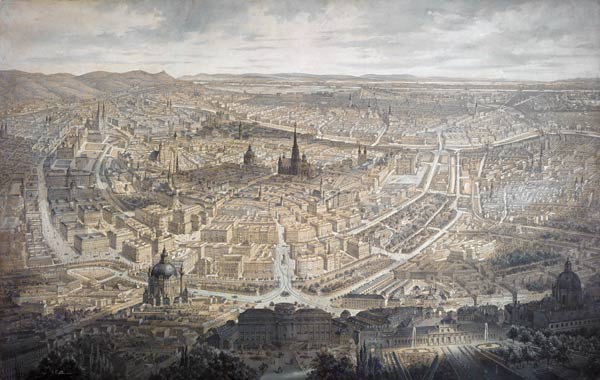 Wien aus der Vogelschau von Philipp Veit
