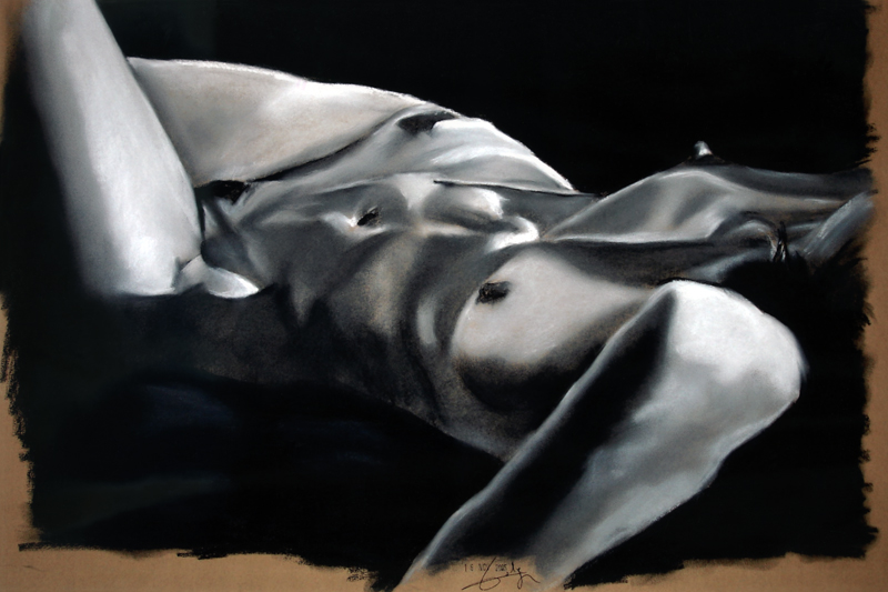 Nu sur le Dos von Philippe Flohic