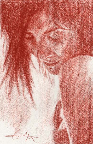 Visage femme von Philippe Flohic