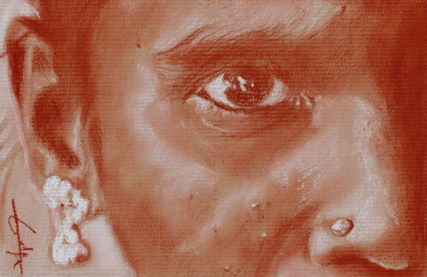 Jeune indienne von Philippe Flohic