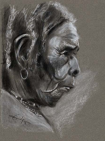 Visage d' Afrique 2 von Philippe Flohic