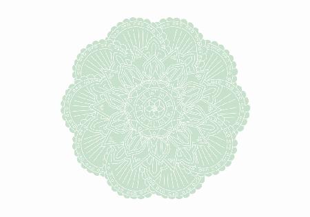 ABSTRACT GREEN MANDALA