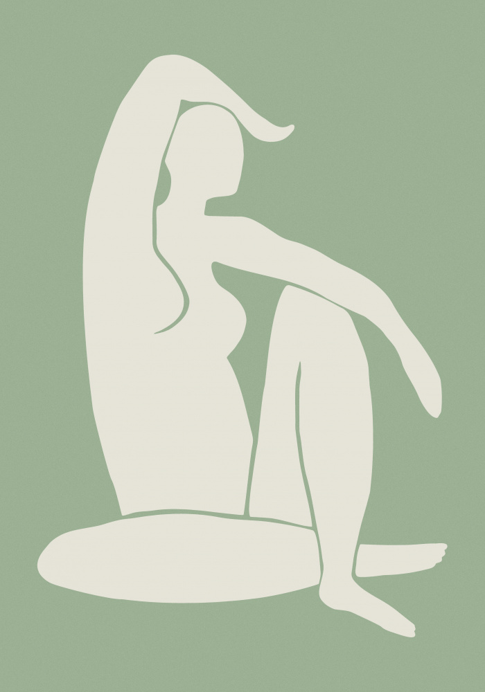 Figure Matisse Style Green von Pictufy Studio II