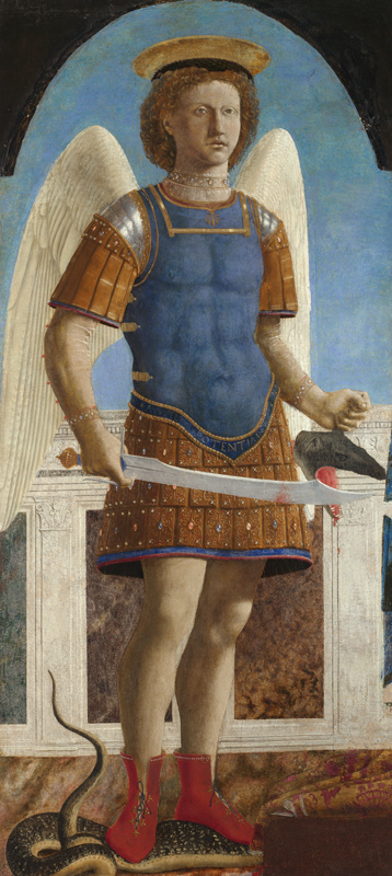 Der Erzengel Michael. 1469 vollendet von Piero della Francesca