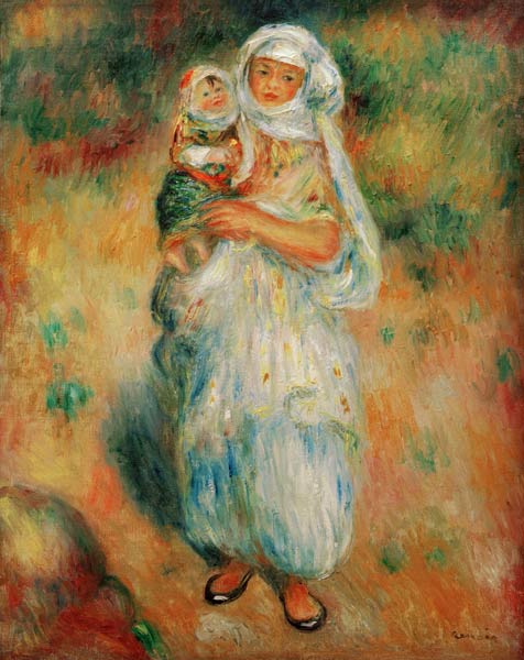 A.Renoir, Algerierin mit Kind von Pierre-Auguste Renoir