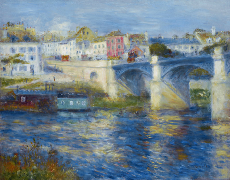 Renoir / Bridge of Chatou / 1875 von Pierre-Auguste Renoir