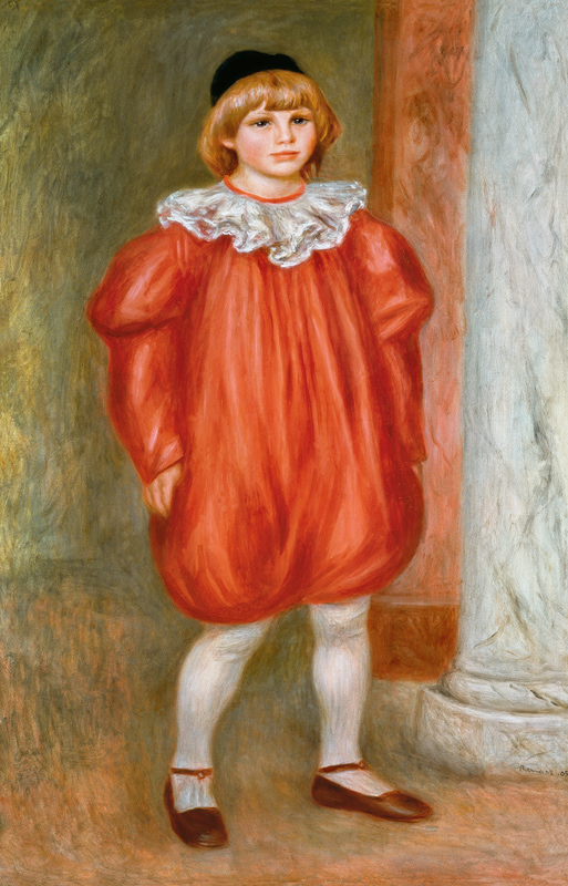 Claude Renoir in a Clown Costume von Pierre-Auguste Renoir