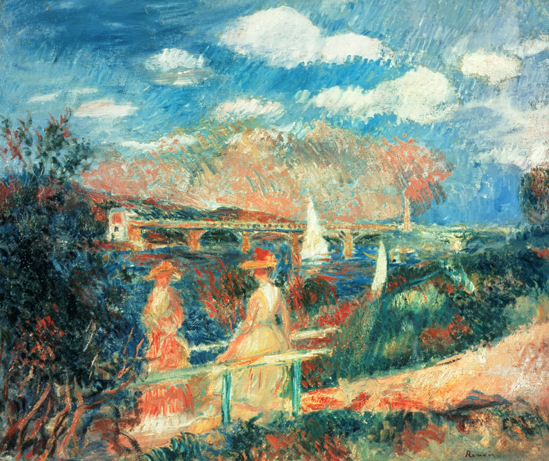 The banks of the Seine at Argenteuil von Pierre-Auguste Renoir