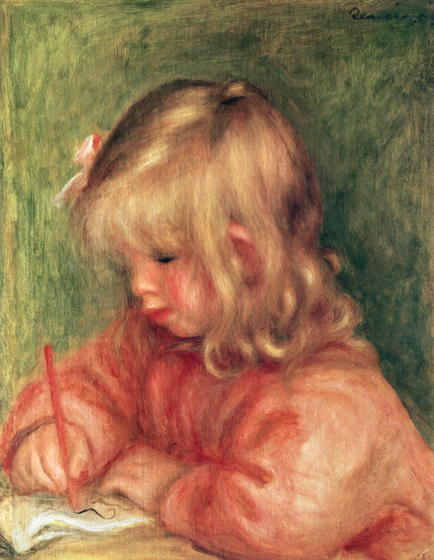 Child Drawing von Pierre-Auguste Renoir