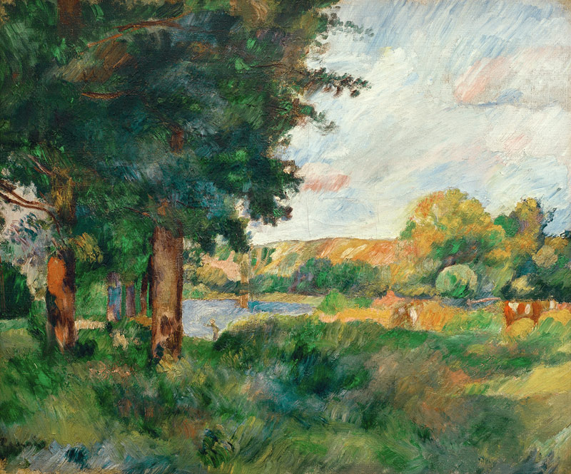 Renoir / Ile de France landscape /c.1885 von Pierre-Auguste Renoir