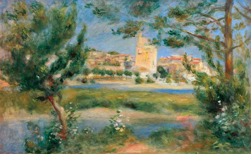 Renoir / Villeneuve-les-Avignon / 1901 von Pierre-Auguste Renoir