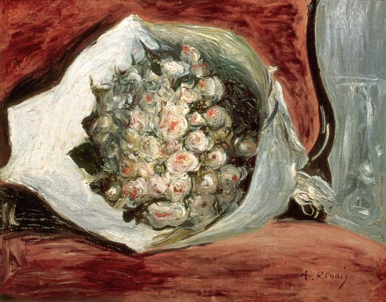 Bouquet in a Theatre Box von Pierre-Auguste Renoir