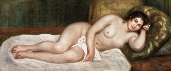 Female nude on a couch von Pierre-Auguste Renoir
