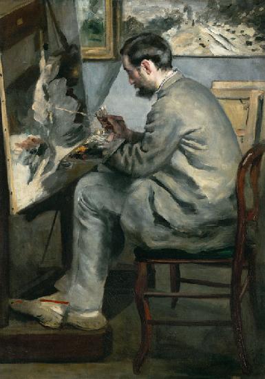 Frederick Bazille at his Easel 1867