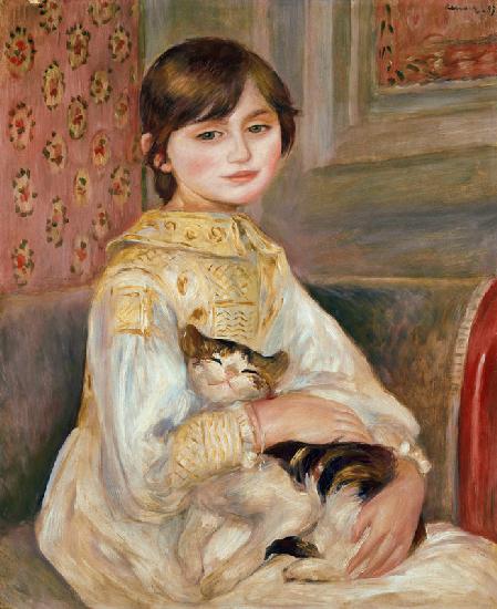 Mademoiselle Julie Manet (Kind mit Katze)