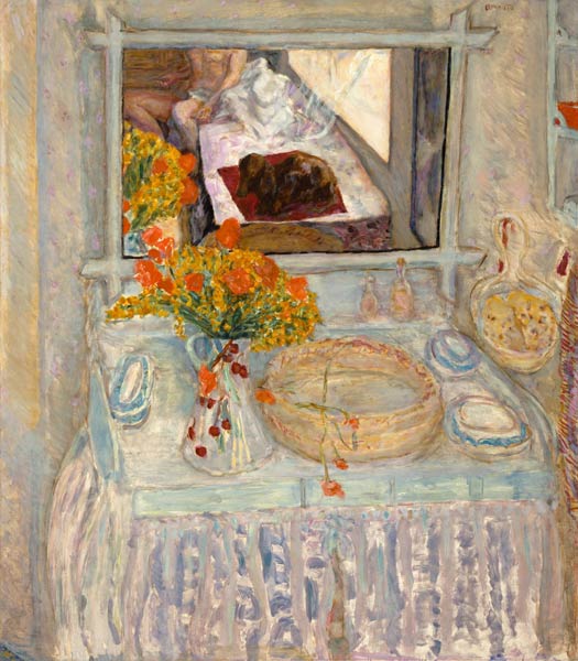 Schminktisch mit Spiegel von Pierre Bonnard