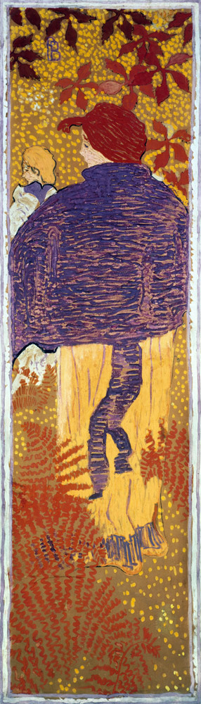 Frau mit Cape von Pierre Bonnard