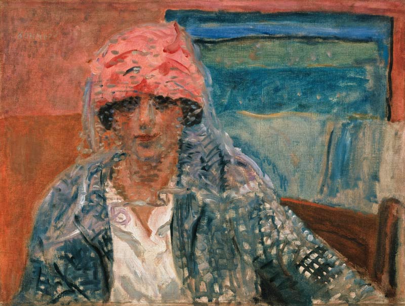 Frau mit Schleier (Mme. Lucienne Dupuy de Frenelle) von Pierre Bonnard