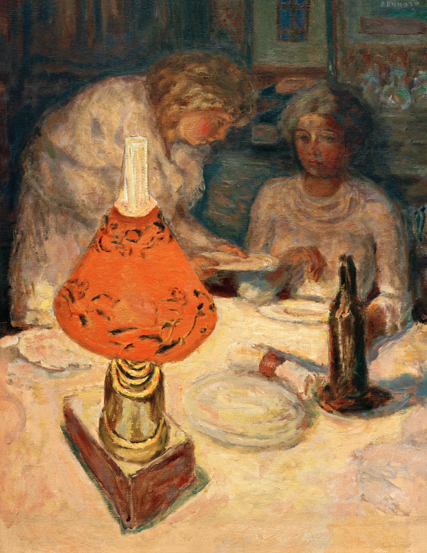 L’abat-jour orangé von Pierre Bonnard