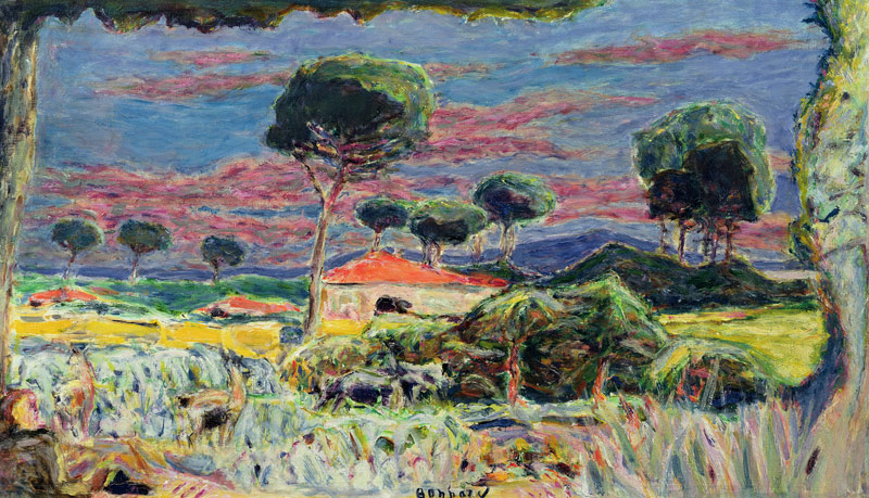 Landschaft um Mittag von Pierre Bonnard