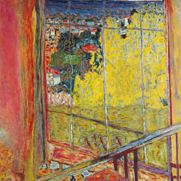 Das Studio mit Mimosa von Pierre Bonnard