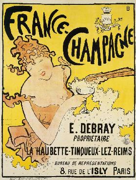 Plakatwerbung Frankreich Champagne