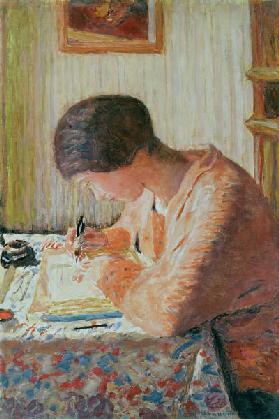 Schreibende Frau
