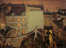 Montmartre im Regen oder Rue Tholozé