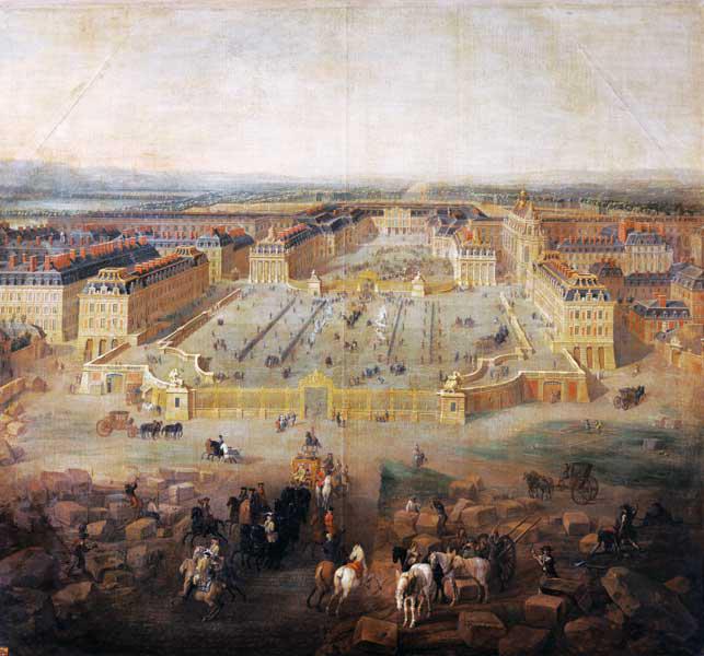 The Chateau de Versailles and the Place d'Armes
