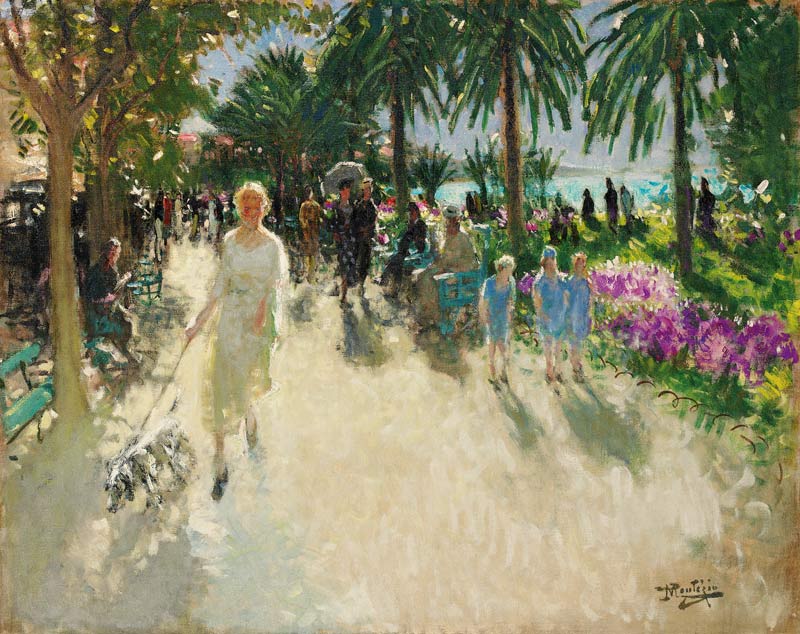 La Croisette, Cannes. von Pierre-Eugène Montézin