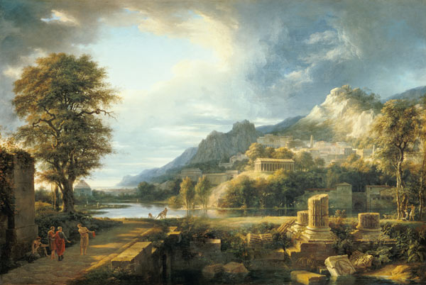 The Ancient Town of Agrigentum von Pierre Henri de Valenciennes