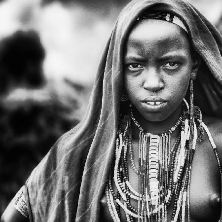 Caro girl with scarf