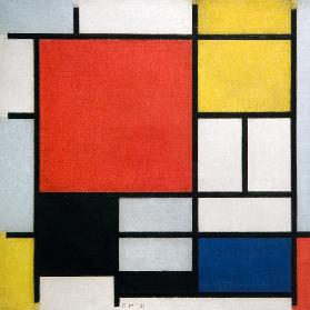 Komposition mit Rot, Gelb, Blau und Schwarz - Piet Mondrian