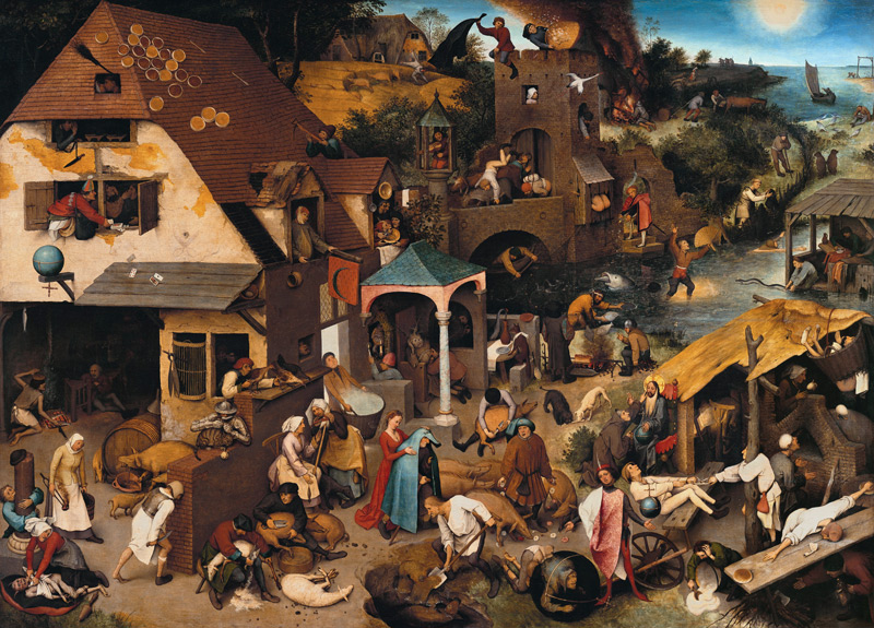 Die niederländischen Sprichwörter von Pieter Bruegel d. Ä.