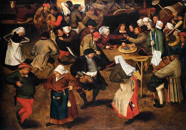 The Indoor Wedding Dance von Pieter Bruegel d. Ä.